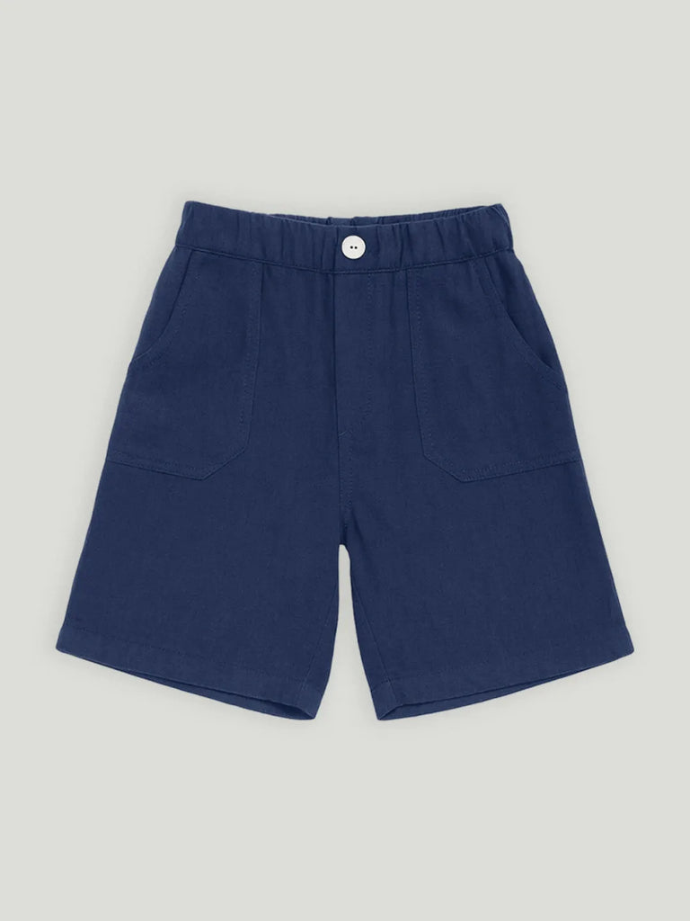 Light Organic Cotton Shirt & Pant Navy Blue Co-ord Set