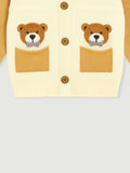Baby Winter Knitted Cardigan | Organic Cotton Bear Sweater