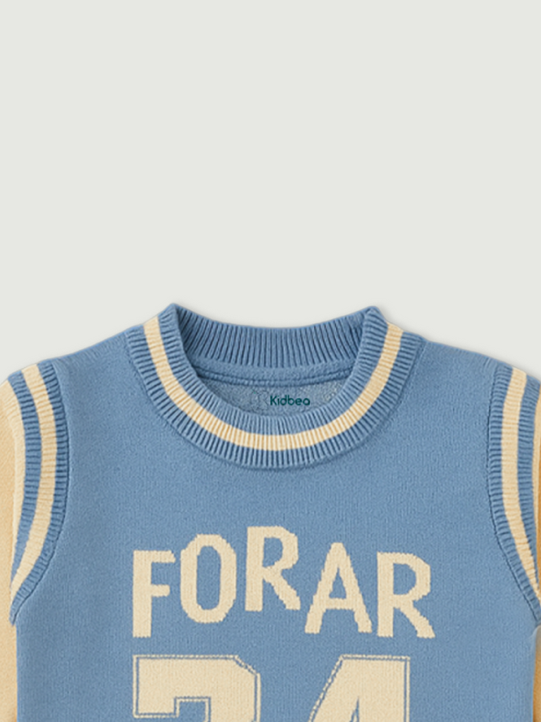 Winter Knitwear Set for Baby Boys | organic cotton Sweater & Pant