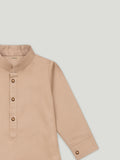 Kidbea Boys Kurta Pajama with Designer Nehru Jacket | Ethnic Wear Set for Festivals & Weddings | Coffee