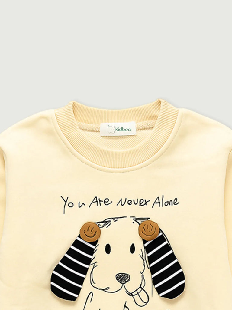 Kids Organic Cotton Winter Set | Sweatshirt & Pant Co-ord