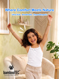 BambooTEC™ Girls Camisole Pack of 4 – White Ruffle Tops