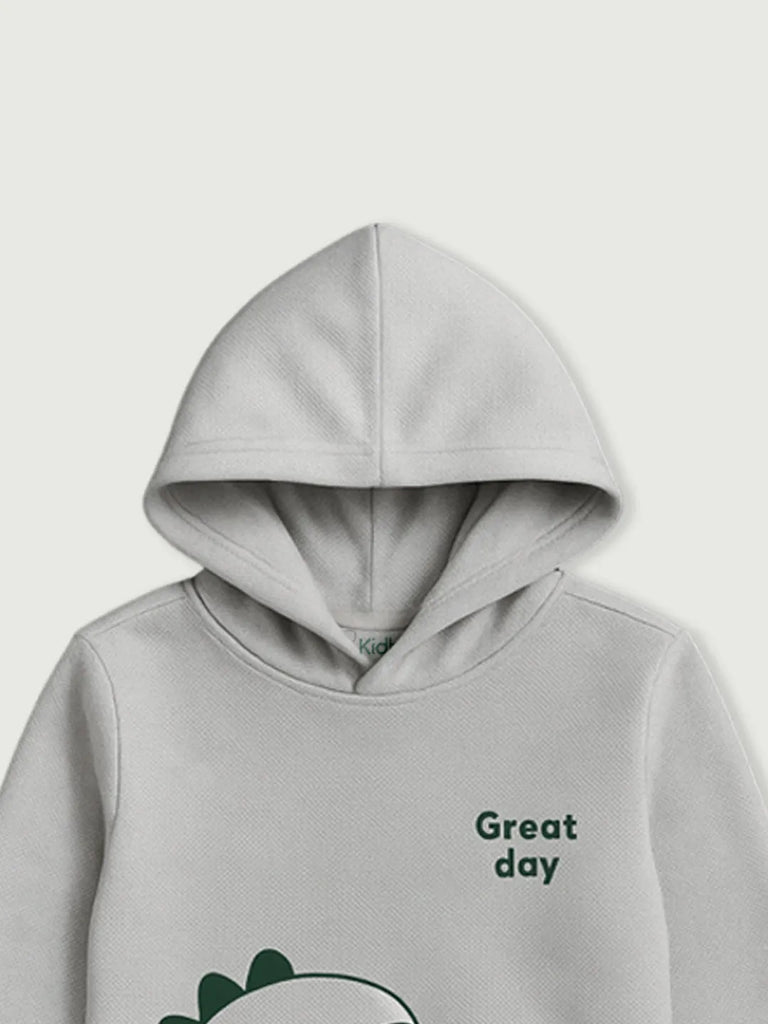 Baby organic cotton Winter Set | Cute Dinosaur Hoodie & Pant