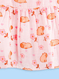 BambooTEC™ Bamboo Muslin Girls Frock – Bunny & Tulip Print | Pack of 2