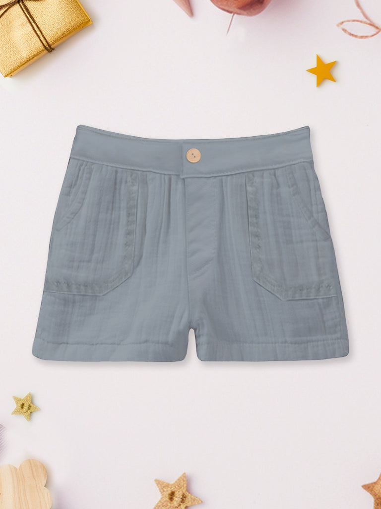 Light Linen Co-Ord Set Combo – Pack of 2 | Stylish & Comfortable Wear for Kids (Off-White & Grey)