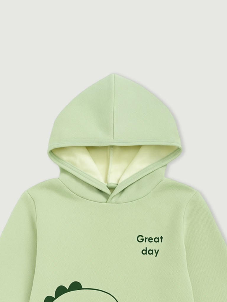 Baby organic  cotton Winter Set | Cute Dinosaur Hoodie & Pant