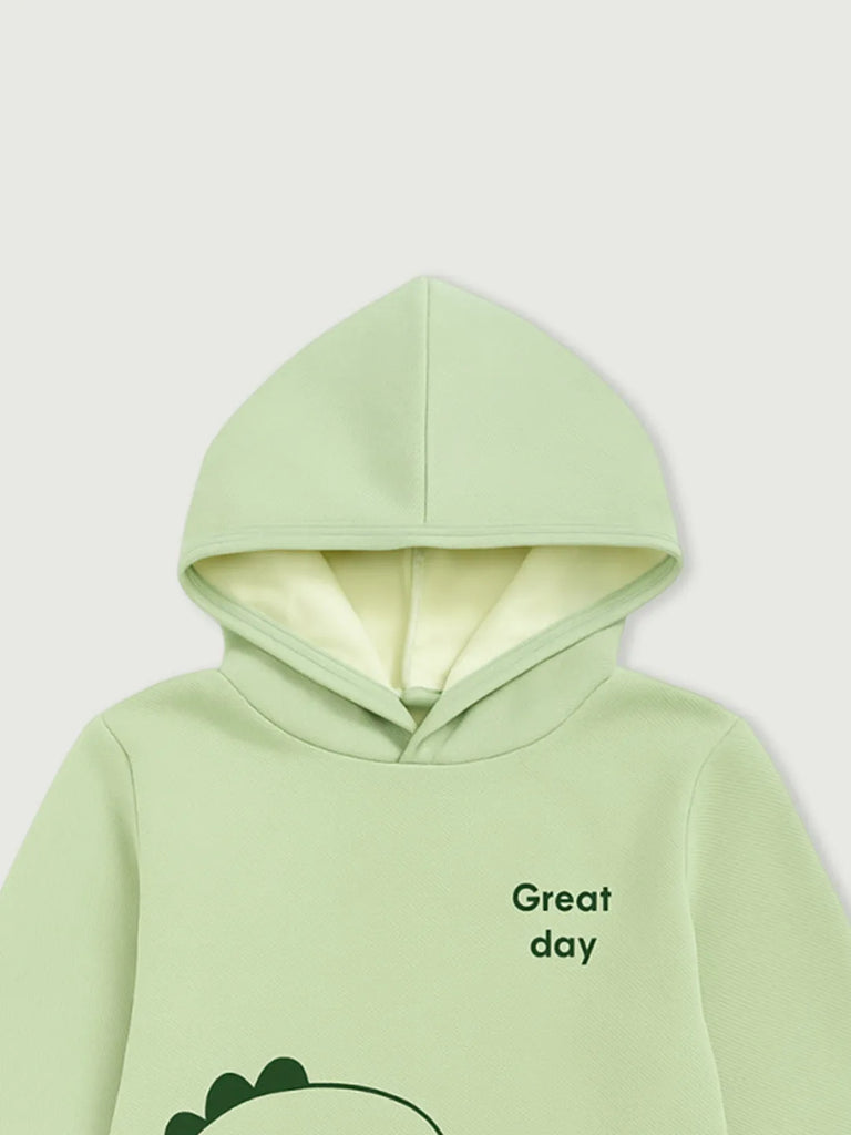 Baby organic cotton Winter Set | Cute Dinosaur Hoodie & Pant