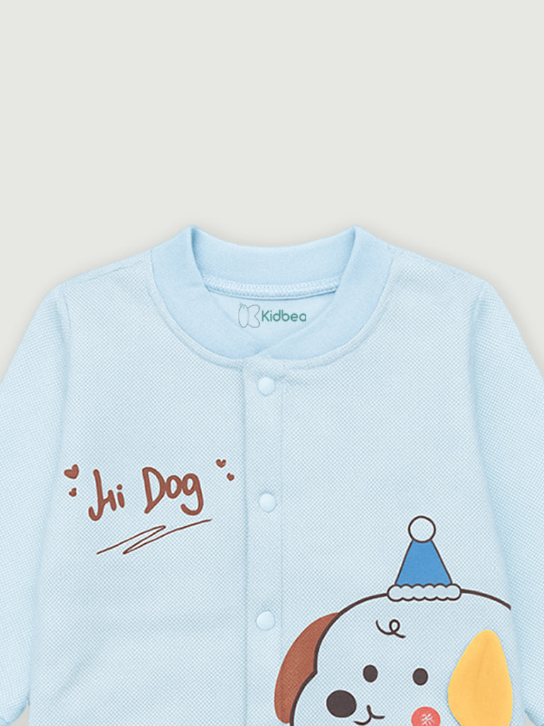 Baby Winter organic cotton  Set | Cute Dog Print Sweater & Pant