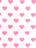 100% Organic cotton Heart Print Romper/Bodysuit - Pink