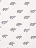 Kidbea 100% cotton  fabric full sleeves & half buttons romper | Elephant | Grey