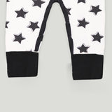 Kidbea 100% Organic Cotton Romper Bodysuit Jumpsuit Combo 4 Designs Color dog unicorn star leaf Printed