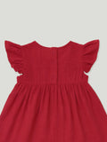 Light Organic Cotton Trendy Maroon Frock | Elegant & Comfortable