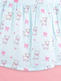 BambooTEC™ Bamboo Muslin Girls Frock – Fruit & Kitty Print | Pack of 2
