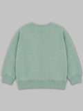 Unisex Green Sweatshirt – Cute Cow Print Full-Sleeve Sweatshirt