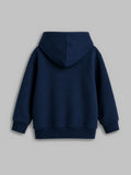 Unisex Navy Blue Hoodie – Better Together Dog Print Full-Sleeve Hoodie