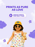 Premium Extra Soft Muslin Baby Girls Frock – Colorful Car Print