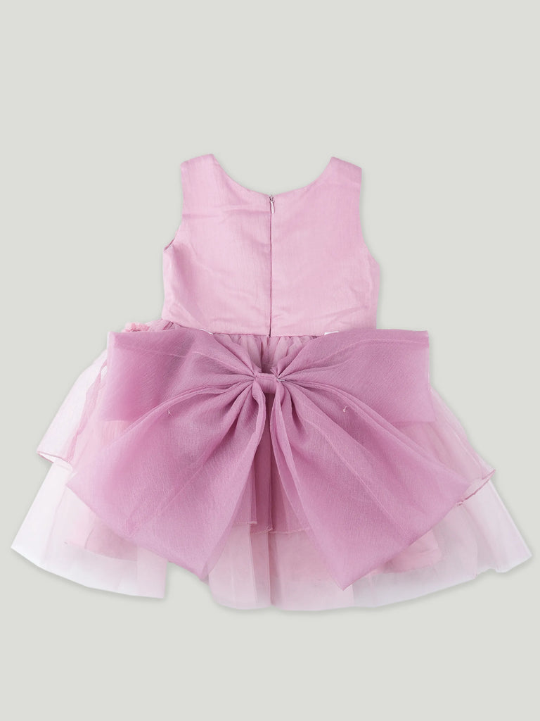Elegant Baby Girl Pink Tulle Dress | Soft & Stylish Party Wear