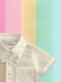 Light Linen Co-Ord Set Combo – Pack of 2 | Stylish & Comfortable Wear for Kids (Off-White & Grey)