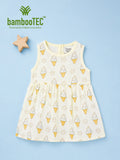 BambooTEC™ Bamboo Muslin Girls Frock – Bee & Ice Cream Print | Pack of 2