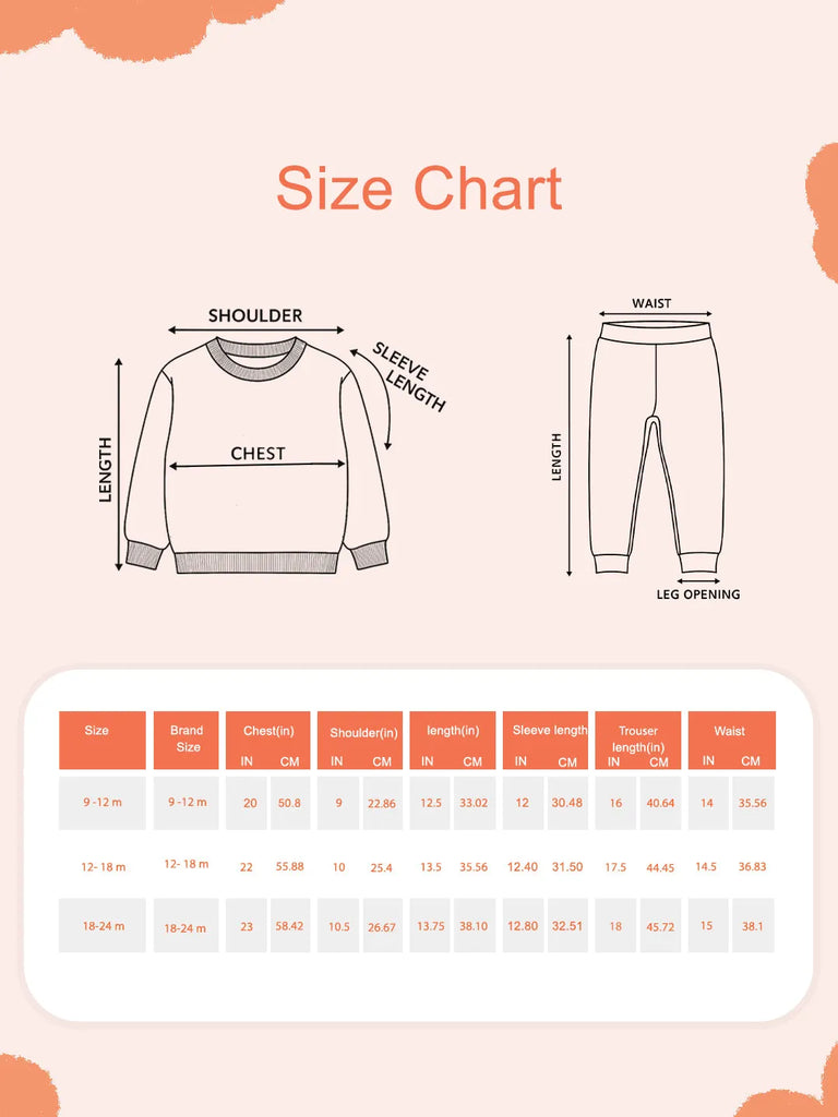 Unisex Baby Co-ord Set | 100% Organic Cotton Winter Wear