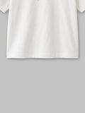 Organic Cotton White Round Neck Octopus Print Half Sleeve T-Shirt for Kids | Unisex