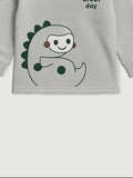 Baby organic  cotton Winter Set | Cute Dinosaur Hoodie & Pant