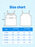 BambooTEC™ Girls Camisole Pack of 3 – Cream Ruffle Strap Tops