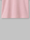 Organic Cotton Pink Round Neck Solid Oversized Half Sleeve T-Shirt | Unisex