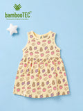 BambooTEC™ Bamboo Muslin Girls Frock – Fruit & Kitty Print | Pack of 2