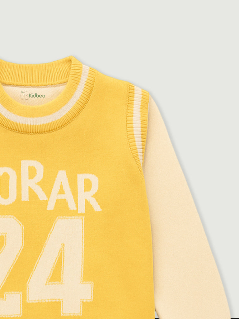 Winter Knitwear Set for Baby Boys | organic cotton Sweater & Pant