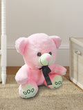 Kidbea Teddy Pink, Rabbit & Dog Soft Toy, Suitable for Boys, Girls and Kids, Super-Soft, Safe, 30 cm.