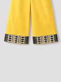 Girls Yellow Kurta Pant Set | Kids Festive Ethnic Outfit