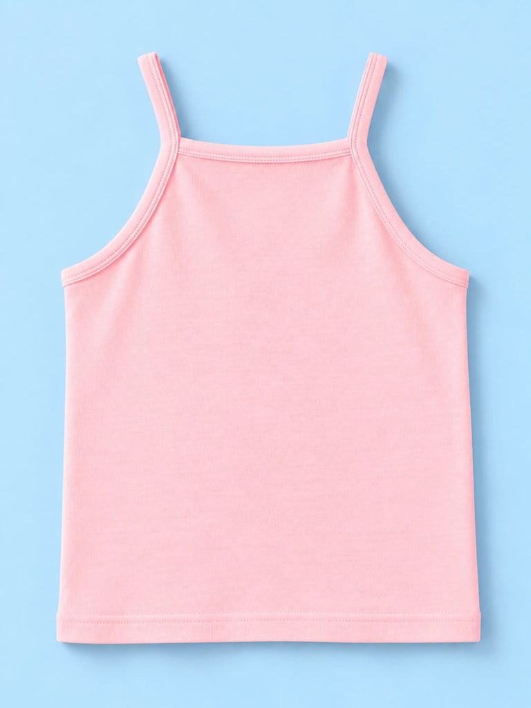 BambooTEC™ Bamboo Girls Camisole – Pink Sleeveless Ruffle Camisole