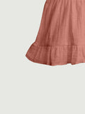Light Linen Girls Dress Set | Pack of 4 (Mustard yellow, Rust, Sky blue & Green)