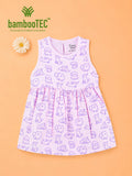 BambooTEC™ Bamboo Muslin Girls Frock – Puppy & Tulip Print | Pack of 2