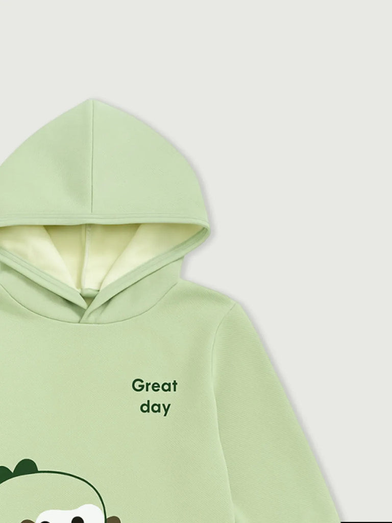 Baby organic cotton Winter Set | Cute Dinosaur Hoodie & Pant
