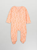Organic Cotton Baby Romper – Soft Breathable Bunny Print Full Sleeve Zip Sleepsuit
