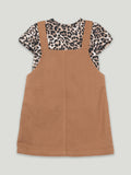 Baby Girl Button Strap Dungaree Frock | Dungaree & T-shirt