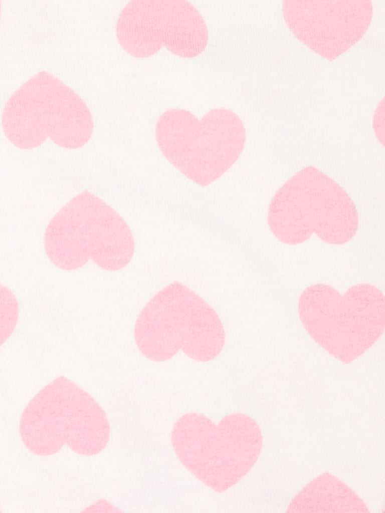 Kidbea 100% Organic cotton Kids' Bibs Pack of 3, Pink Heart, Blue and Grey Strip Print