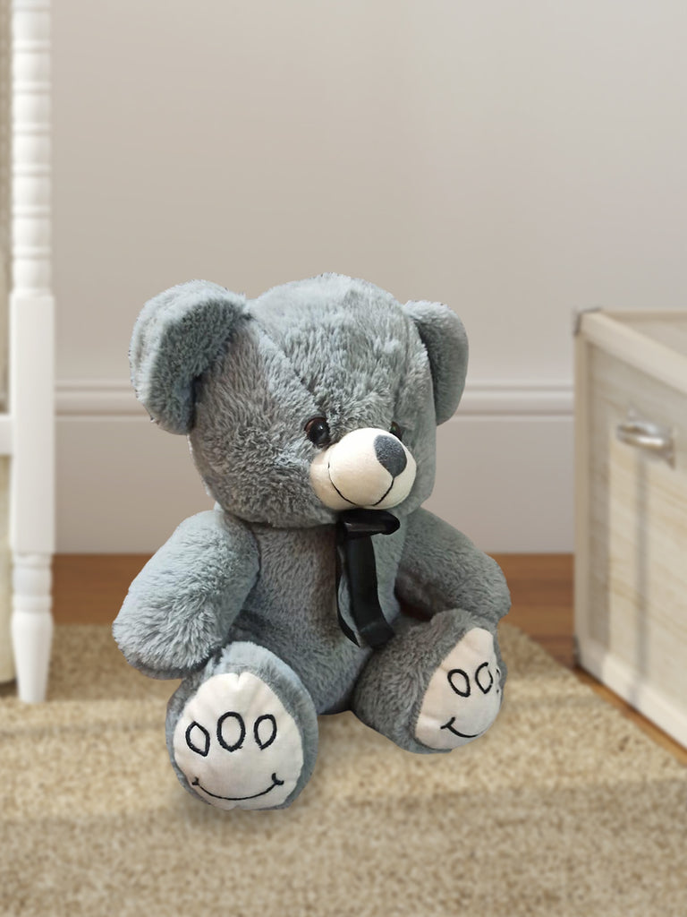 Kidbea Teddy Grey & Brown Color Soft Toy, Suitable for Boys, Girls and Kids, Super-Soft, Safe, 30 cm.