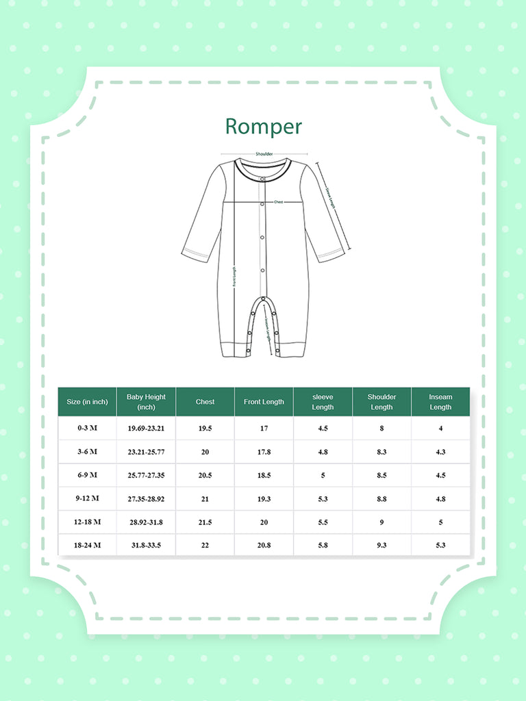 Premium Unisex 100% Bamboo full sleeves Ultra-Soft fabric Pack of 2 Romper with Digital Print - Blue & Peach