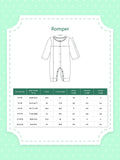 Premium Unisex 100% Bamboo full sleeves Ultra-Soft fabric Pack of 2 Romper with Digital Print - Blue & Peach