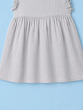 Organic Cotton Girls Frock Pack of 2 – Rust & Grey Ruffle Frocks