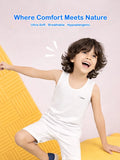 Bamboo Vest for Kids Pack of 3 (Olive Green& White & Peach) – Soft, Breathable & innerwear