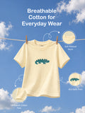 Unisex Oversized Crocodile & Octopus Organic Cotton T-Shirt Combo (Pack of 2)