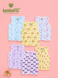 BambooTEC™ Bamboo Muslin Baby Jhabla Pack of 6 – Helicopter, Pencil, Monkey, Magic, Monster Truck & Giraffe Prints