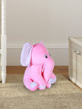 Kidbea Elephant, Rabbit, Dog, Teddy Pink & Grey Suitable for Boys, Girls and Kids, Super-Soft, Safe, 30 cm.