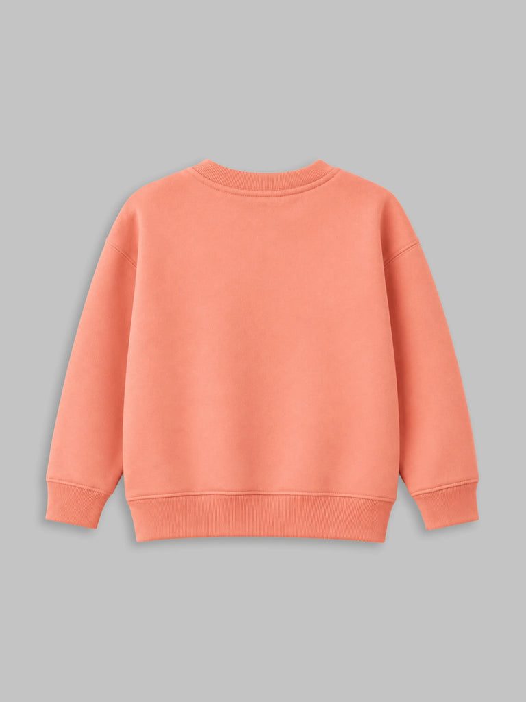Unisex Rust Sweatshirt – Star Print Full-Sleeve Sweatshirt
