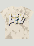 Kidbea Boys Tie-Dye Co-Ord Set | Summer Cotton T-Shirt and Shorts for Kids | Grey
