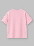 Light Organic Cotton Pink Graphic Print Half Sleeve T-Shirt | Unisex